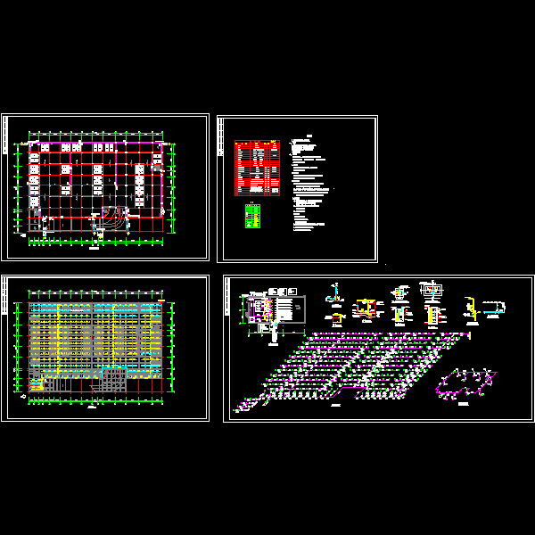 一份地下车库给排水CAD图纸