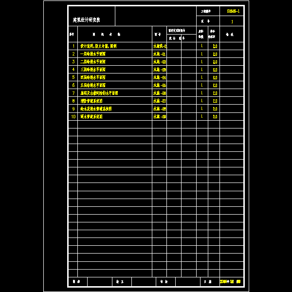 图纸目录.dwg