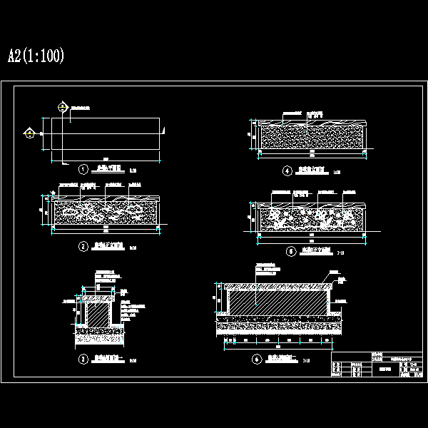 木凳施工CAD详图纸(dwg)