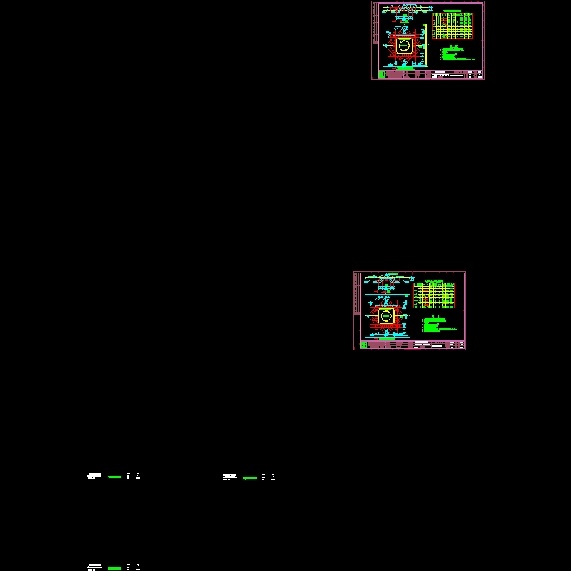 丙式(骑缝式)窨井加固钢筋设计CAD图纸(dwg)