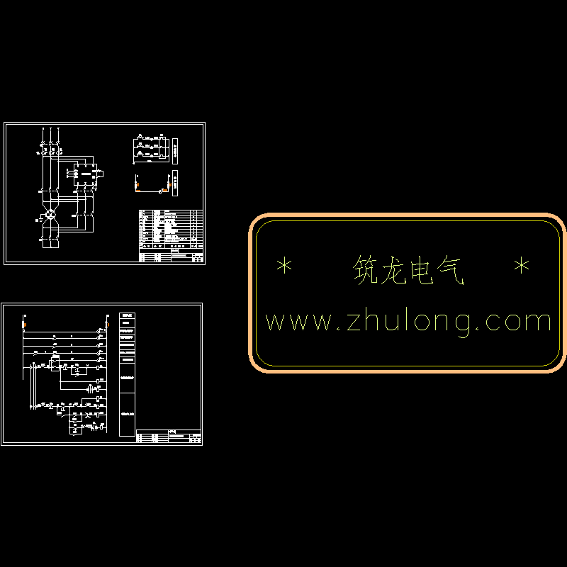 [CAD图]90kW电机控制柜(星三角启动)(dwg)