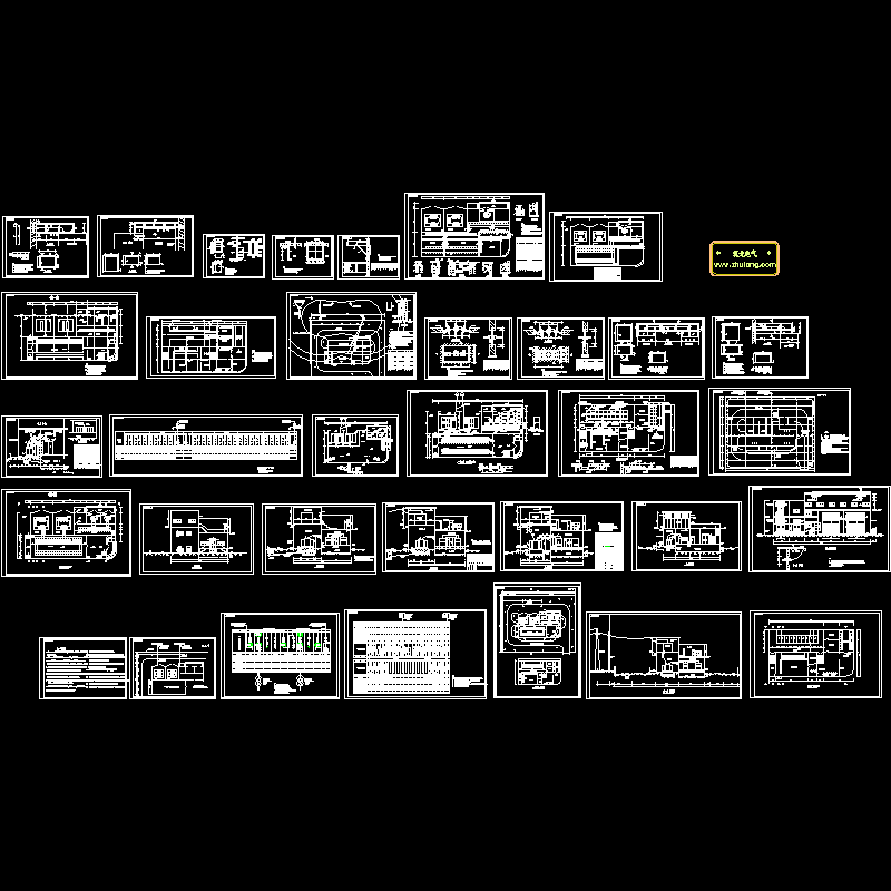 3层35kV变电站电气CAD图纸(dwg)