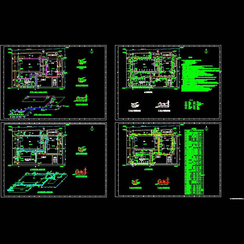 厂区室外管网CAD图纸(dwg)