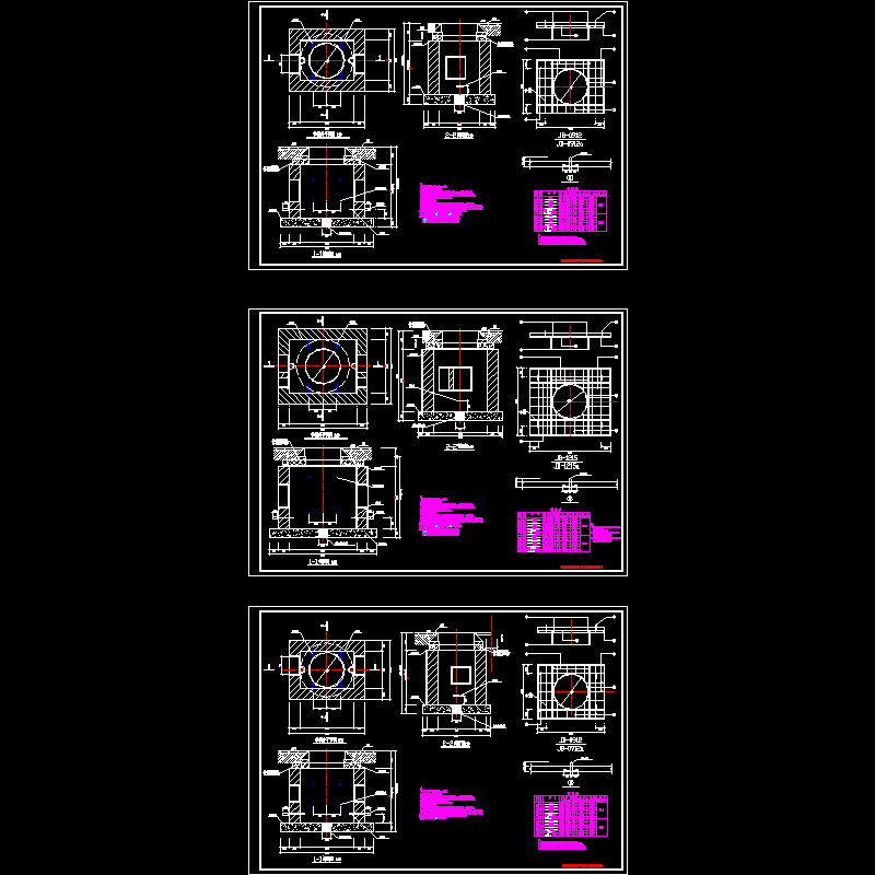 强（弱）电井安装大样CAD图纸(dwg)