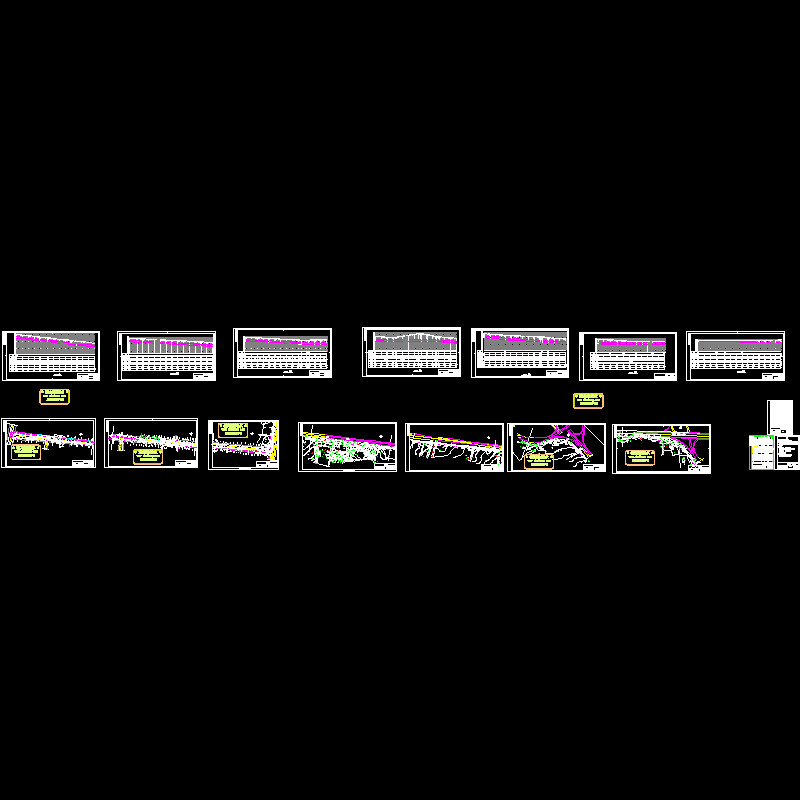 城市东区污水管线全套CAD施工图纸(dwg)