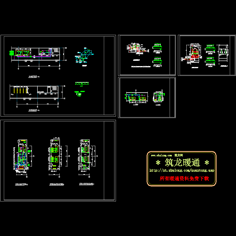 动力站平面及设备布置CAD图纸(dwg)