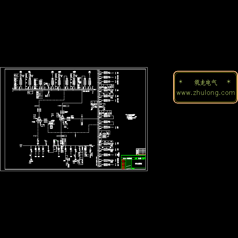 220KV变电站一次主接线CAD图纸(dwg)