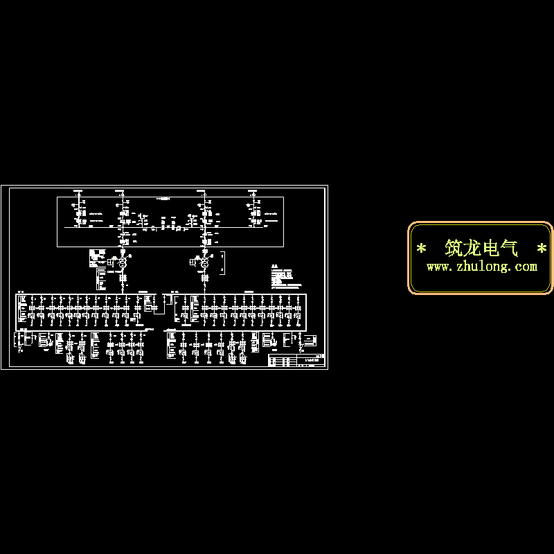 110KV变电站主接线CAD图纸(dwg)