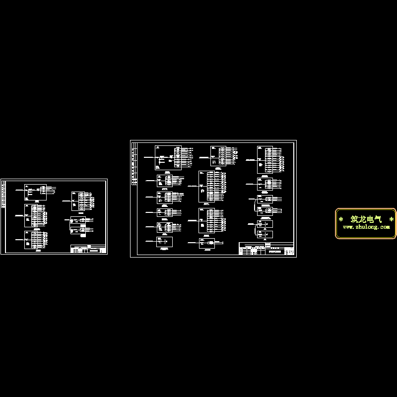 一份厂区配电系统CAD图纸(dwg)