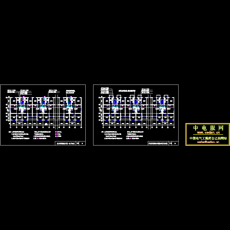 多层住宅访客对讲平面CAD图纸(dwg)