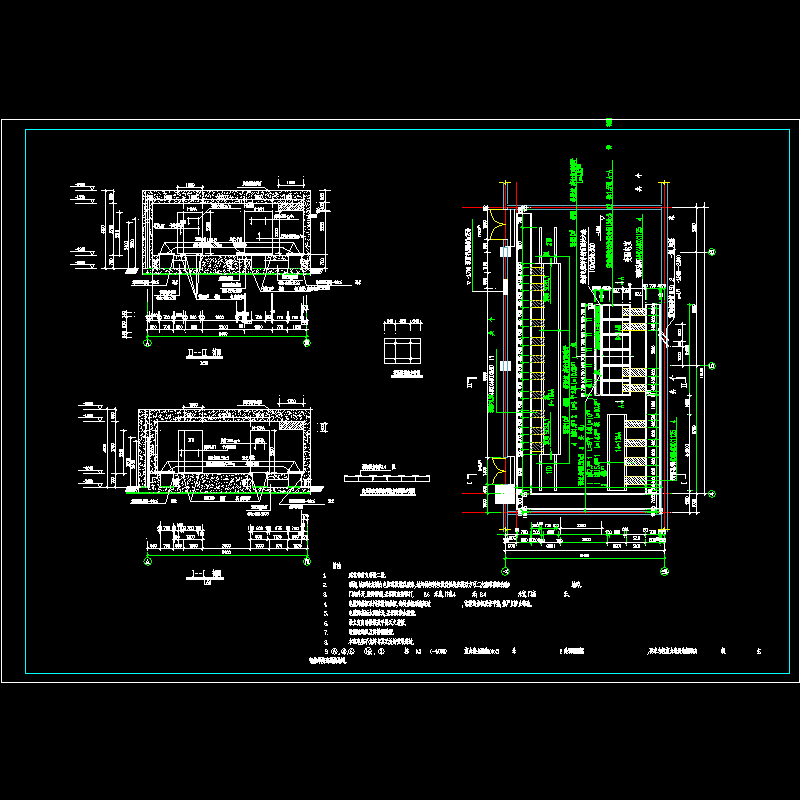 配电室大样CAD图纸(火灾自动报警)(dwg)