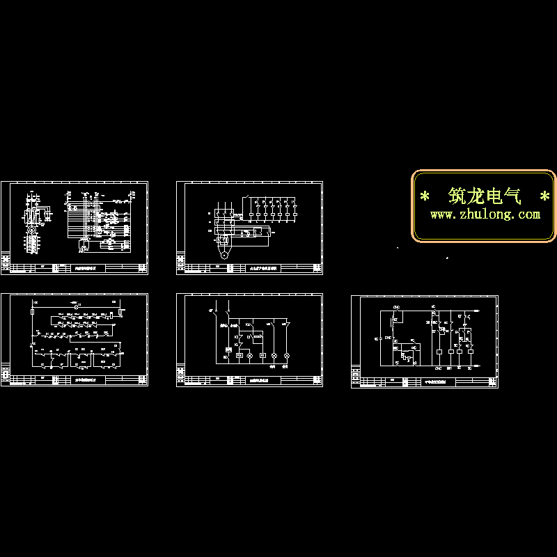 各种天车控制原理CAD图纸(dwg)