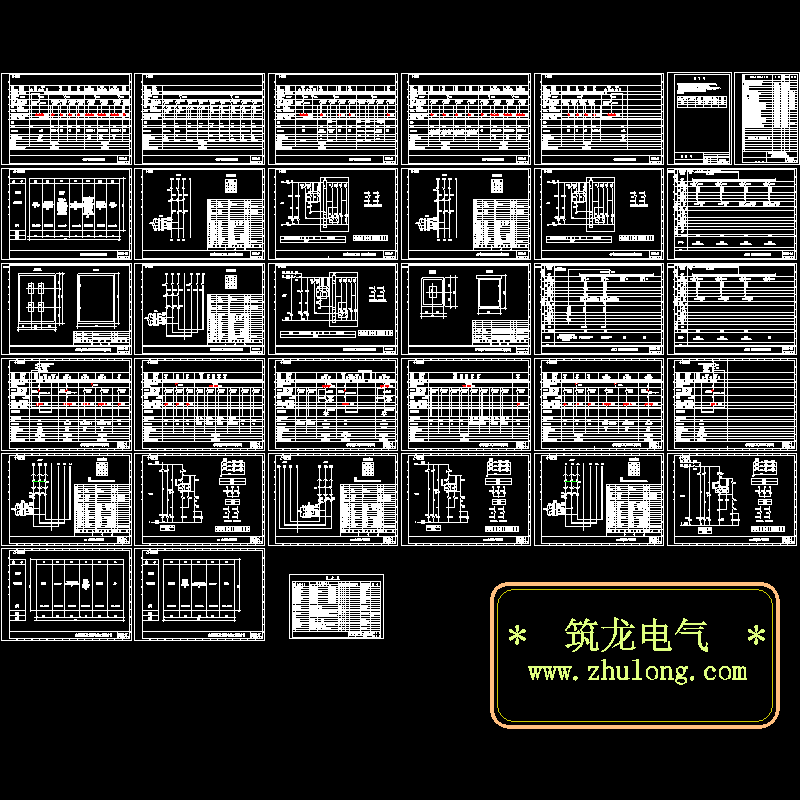 水泵站低压配电CAD图纸(dwg)