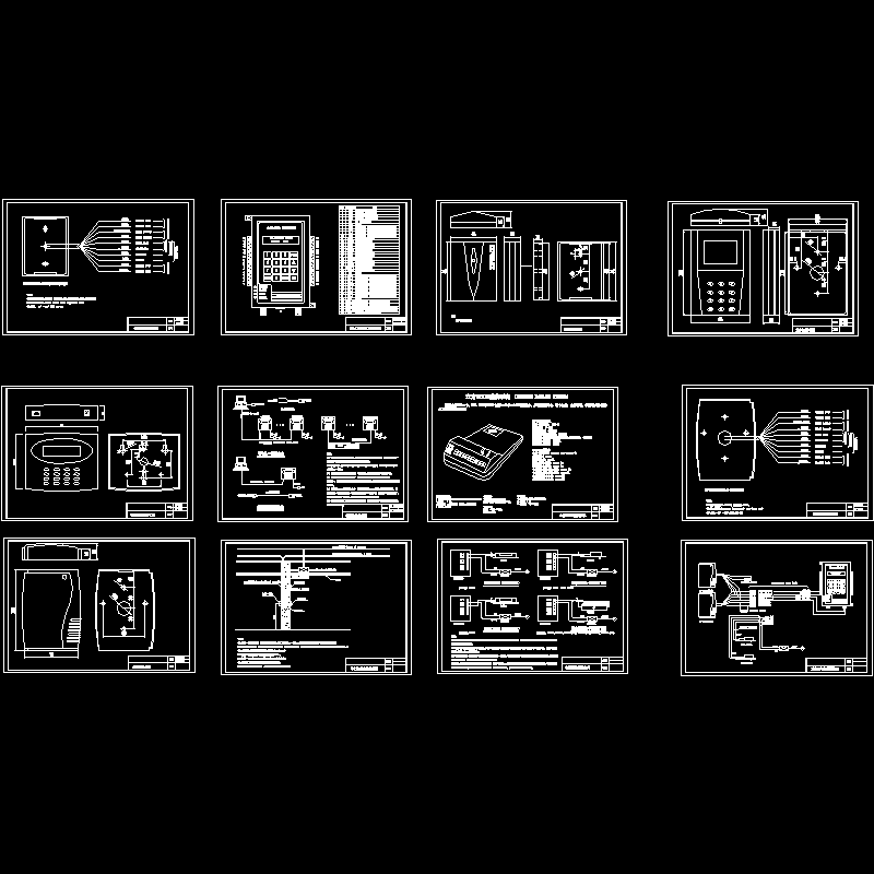 一卡通门禁实例CAD图纸(dwg)