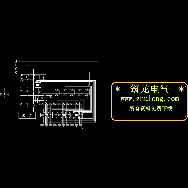 315KVAJP柜原理CAD图纸(dwg)