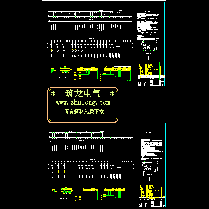 水池泵房PLC接线原理CAD图纸(dwg)