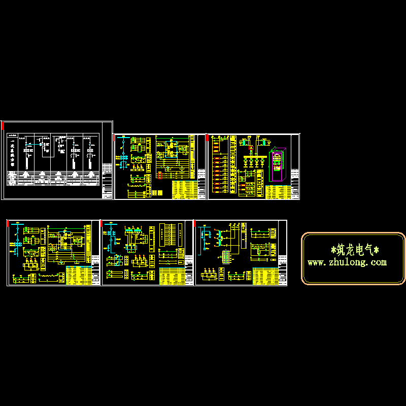 10kv变电所控制原理CAD图纸
