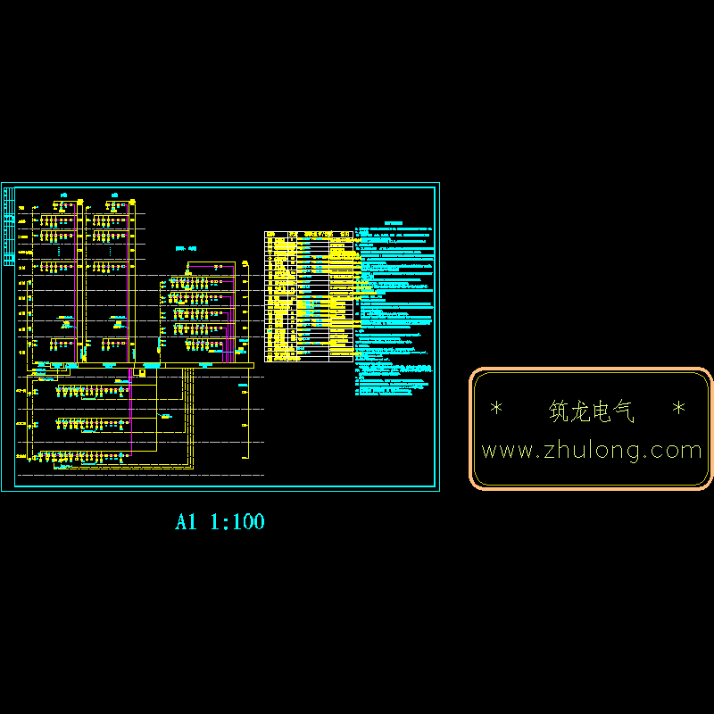 30层建筑火灾报警系统CAD图纸(dwg)