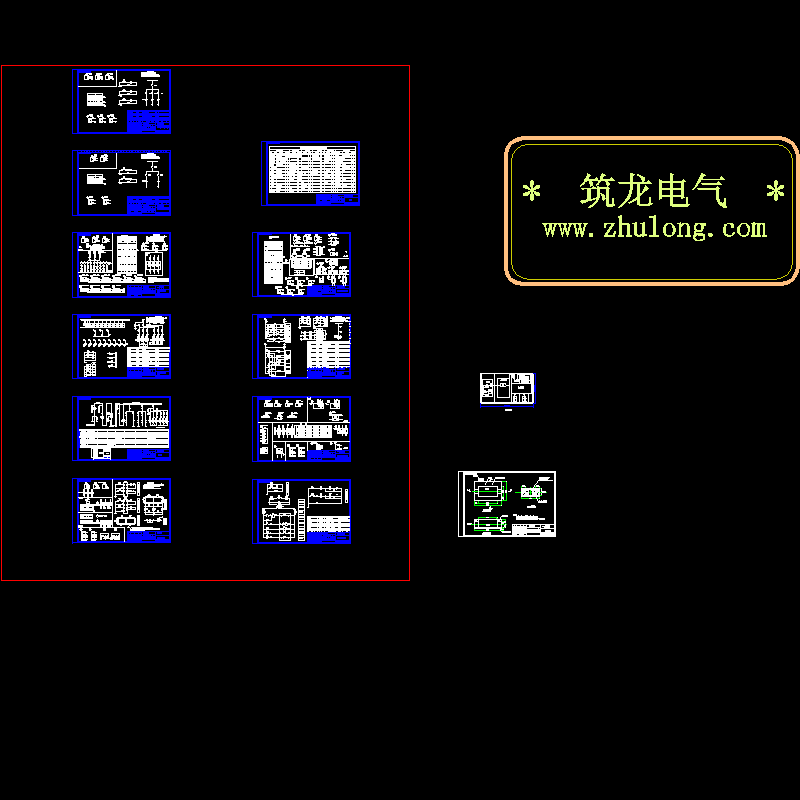 500KVA箱变电气CAD图纸(dwg)