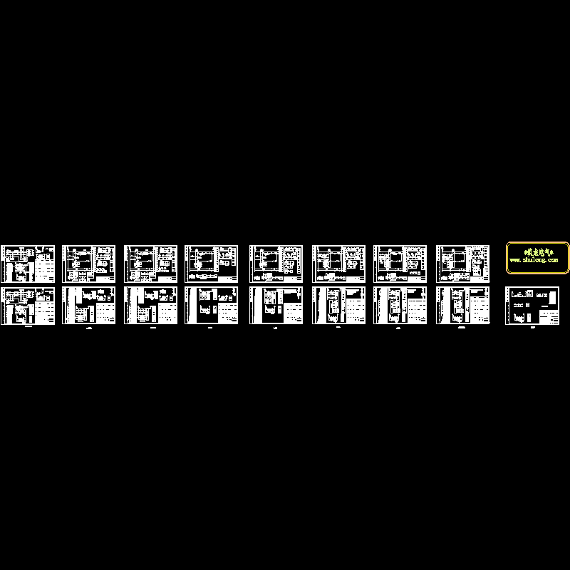 照明线路导线根数标注示意CAD图纸(dwg)