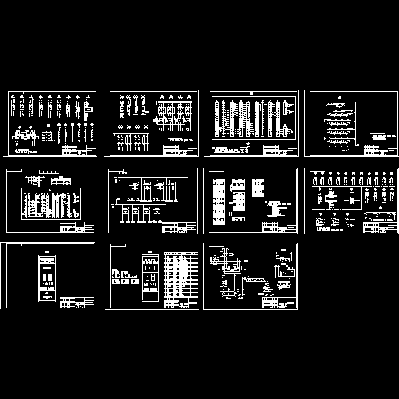 直流屏完整接线CAD图纸(dwg)