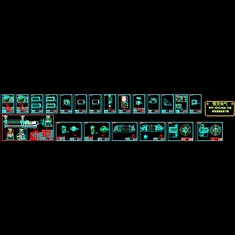 卷板机制造CAD图纸(dwg)