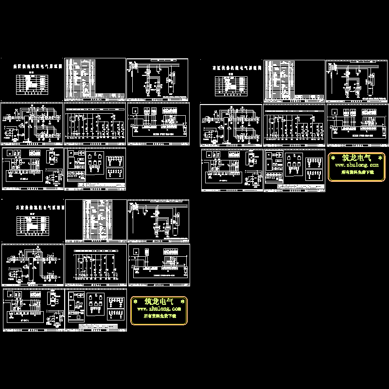 热交换器电气原理CAD图纸(dwg)