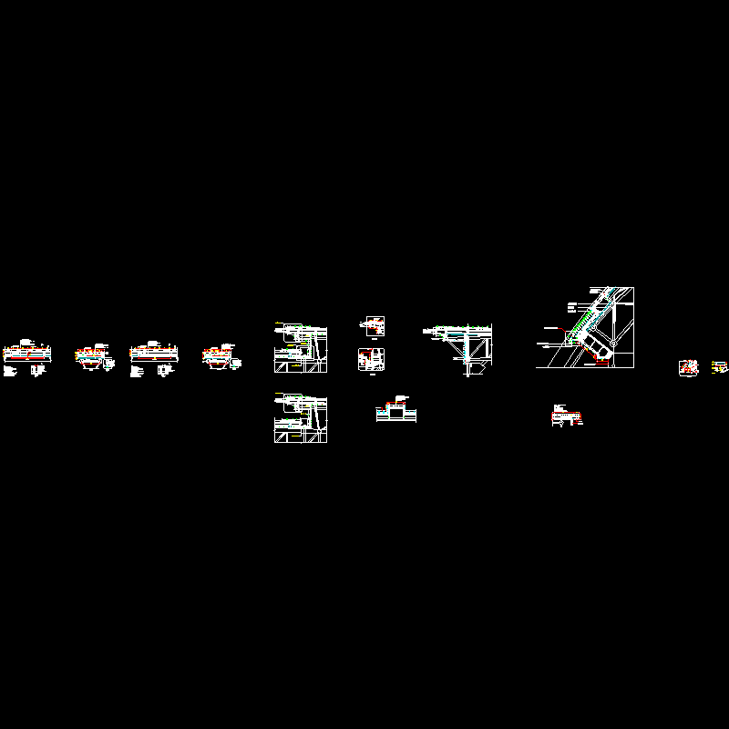 金属屋面典型构造节点CAD详图纸(dwg)
