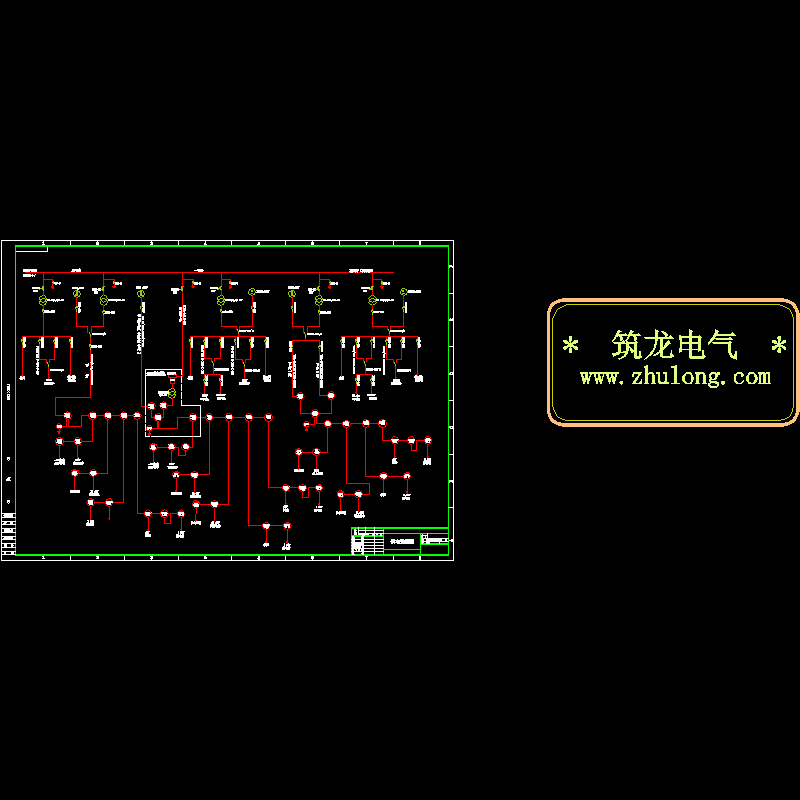 一份煤矿供电系统CAD图纸(dwg)