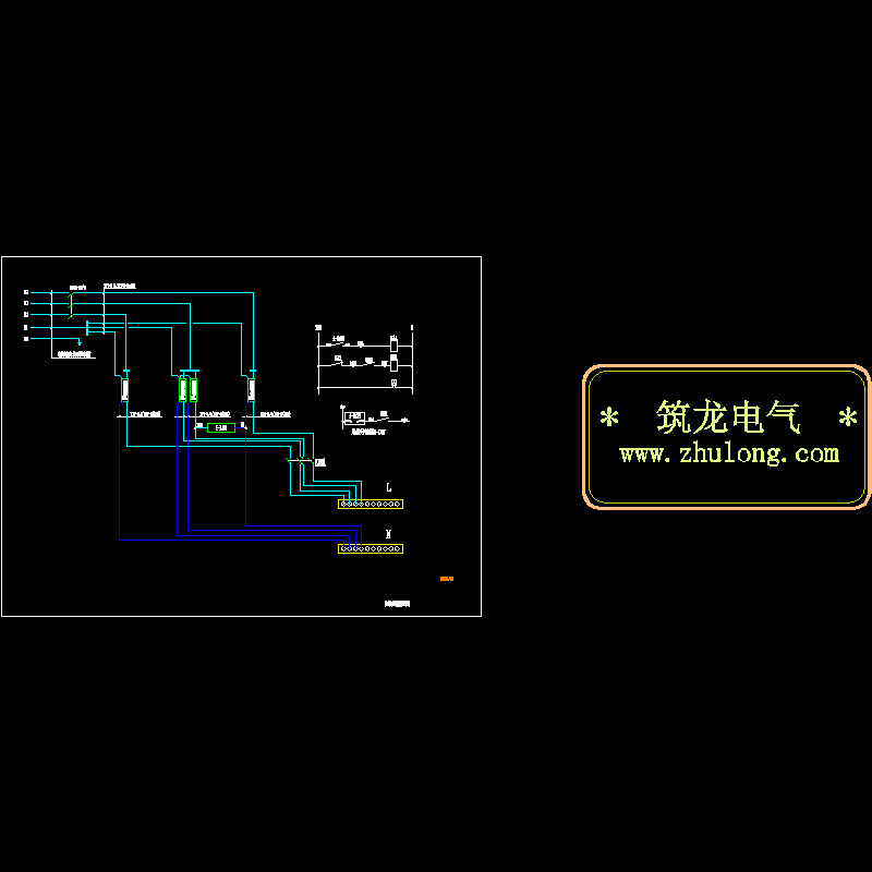 阻波器箱接线CAD图纸(dwg)