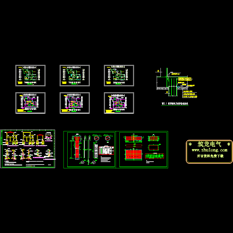 防雷接地大样CAD图纸(dwg)