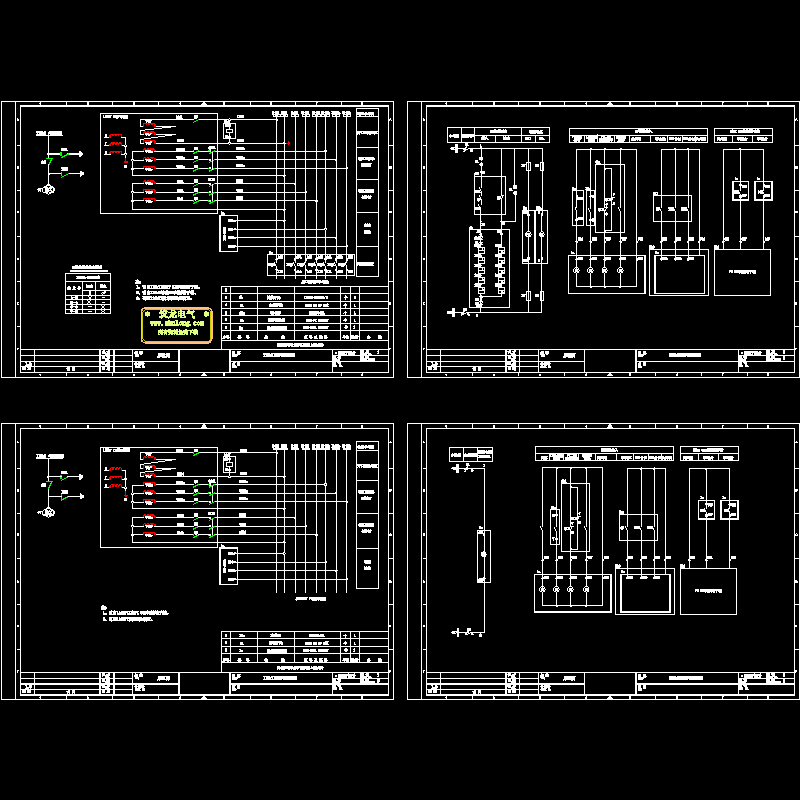 PT监控原理接线CAD图纸(dwg)