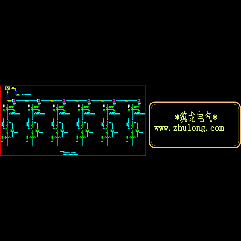 工厂电力系统架构CAD图纸(dwg)