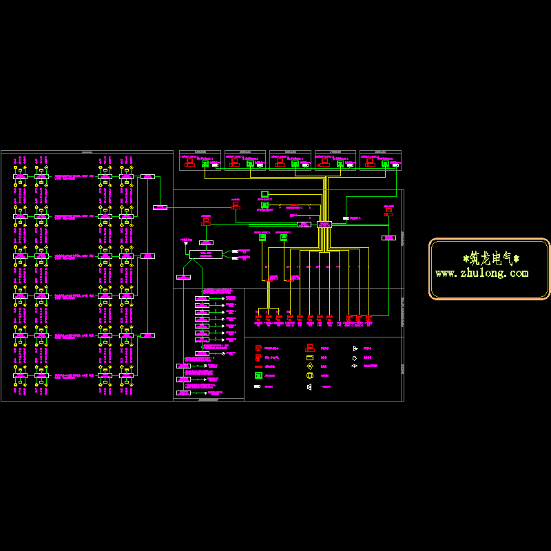 一份综合商场门禁监控原理CAD图纸(dwg)