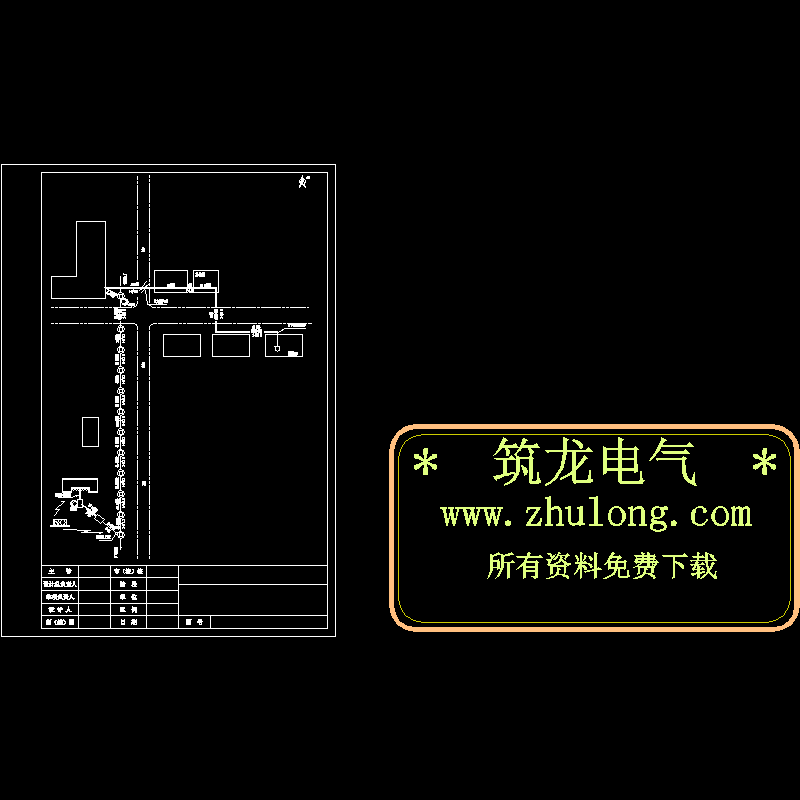 一份水泥厂光缆布置CAD图纸(dwg)