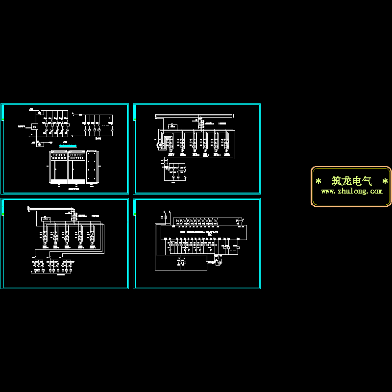 音乐喷泉控制原理CAD图纸(dwg)