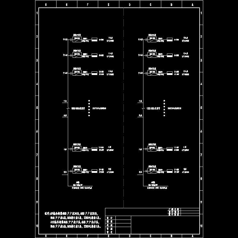 电气一户一表设计CAD图纸(dwg)