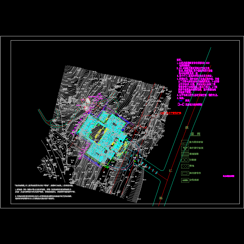 观音寺迁建工程边坡治理总平面图.dwg