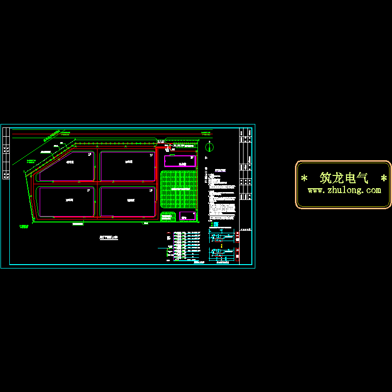 路灯平面CAD图纸(dwg)