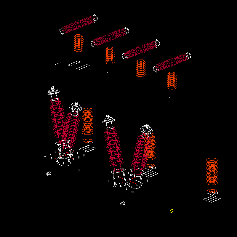 35kv架空出线三维图.dwg