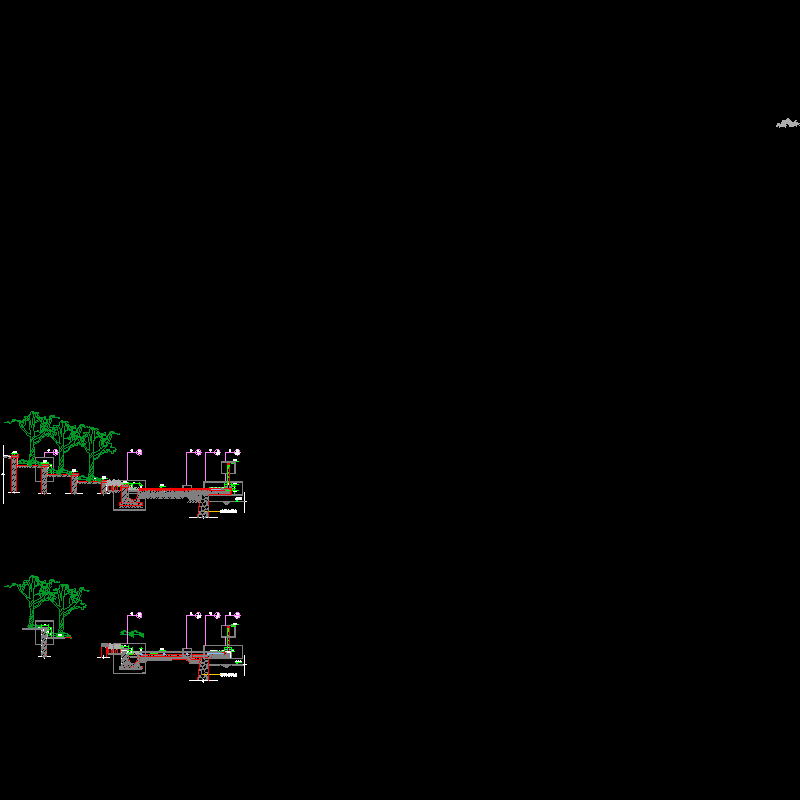 一份景观设计CAD施工图纸节点详图纸(dwg)