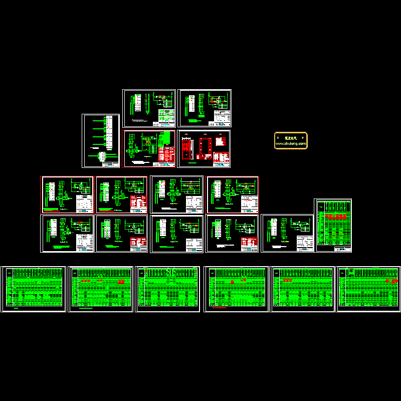 全套电机控制原理CAD图纸(dwg)