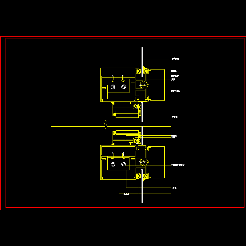 铝塑板幕墙节点详图 - 1