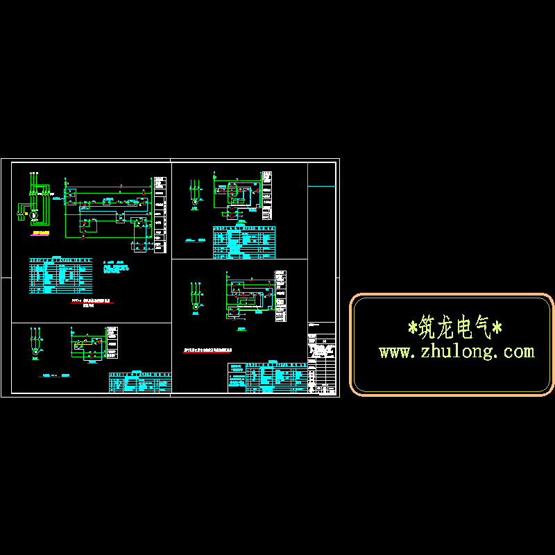 常见风机控制原理CAD图纸(dwg)