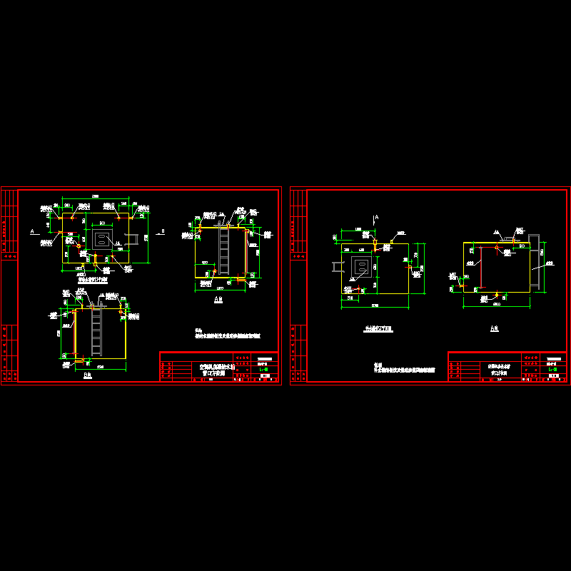 补水箱大样CAD图纸(平面图)(dwg)
