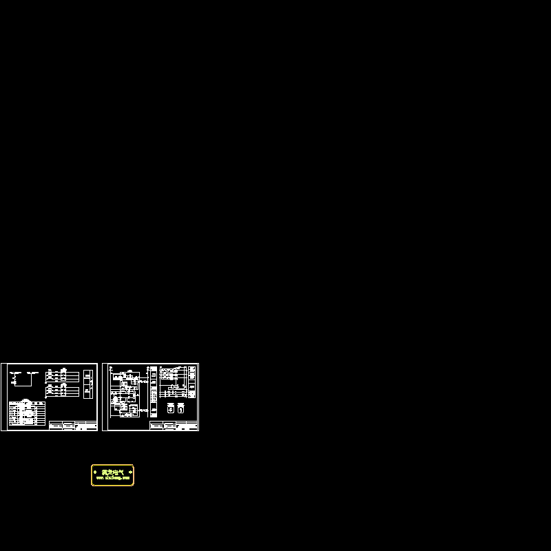 22KV母联断路器保护控制接线CAD图纸(dwg)