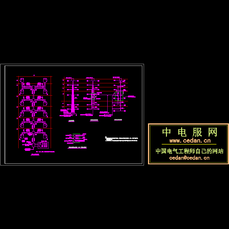 多层住宅弱电系统CAD图纸(dwg)