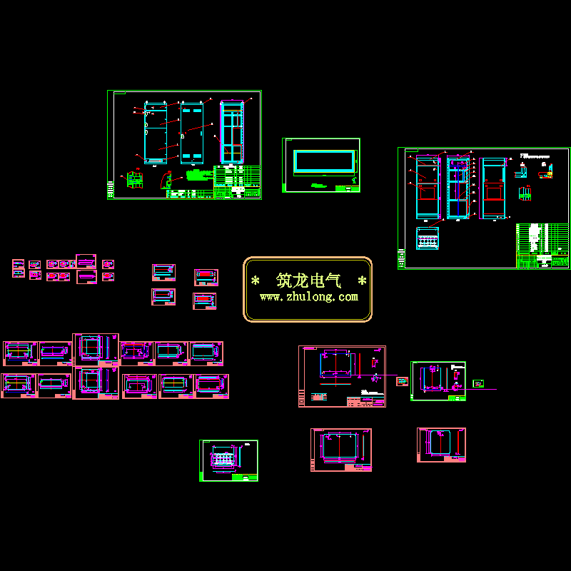 GCS进线柜箱体大样CAD图纸(dwg)