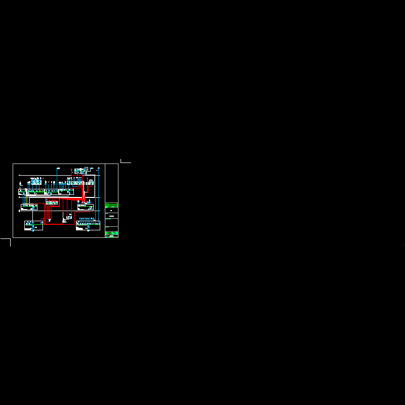 低压电网布局CAD图纸(发电机)(dwg)