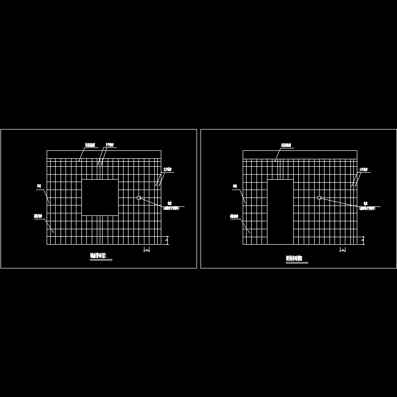 墙面排砖节点构造CAD详图纸(dwg)